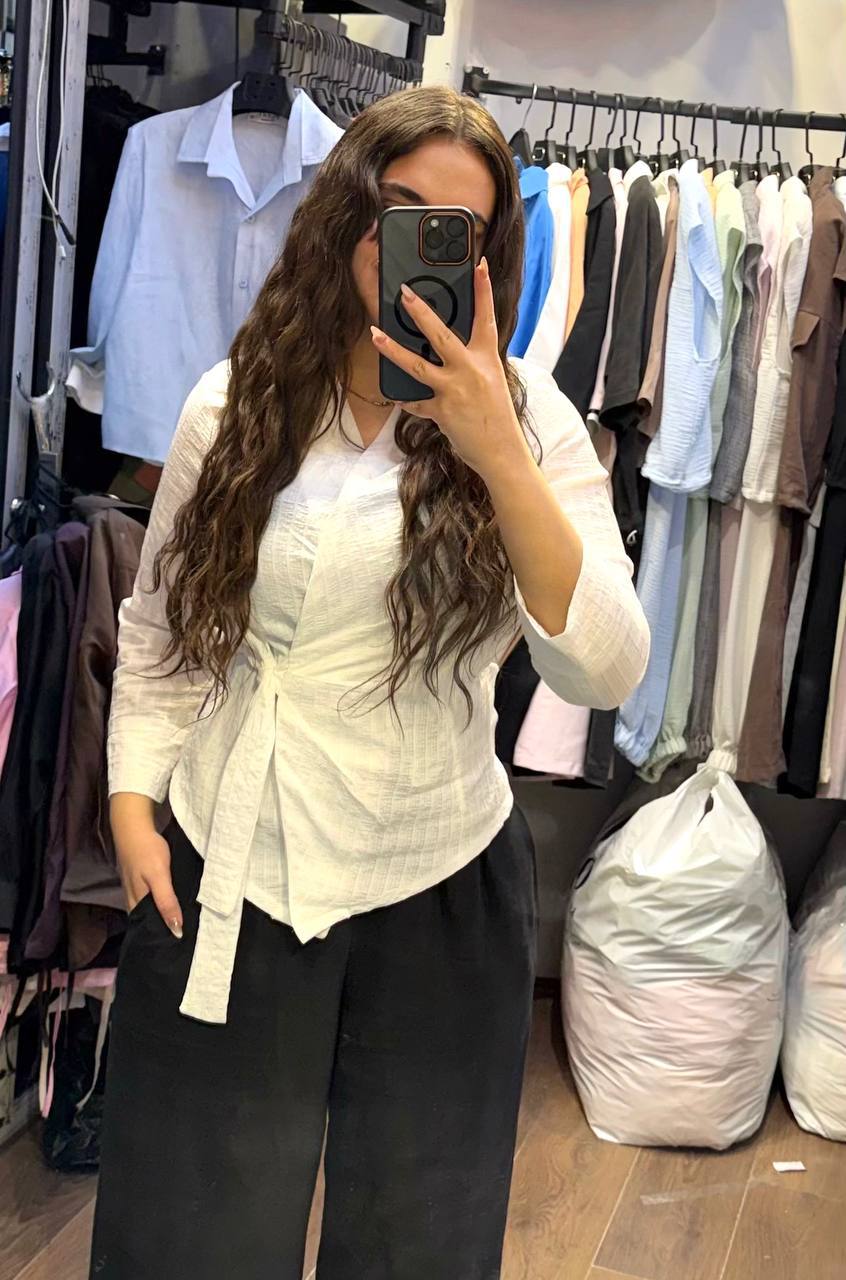 عکس خام شومیز گره ای